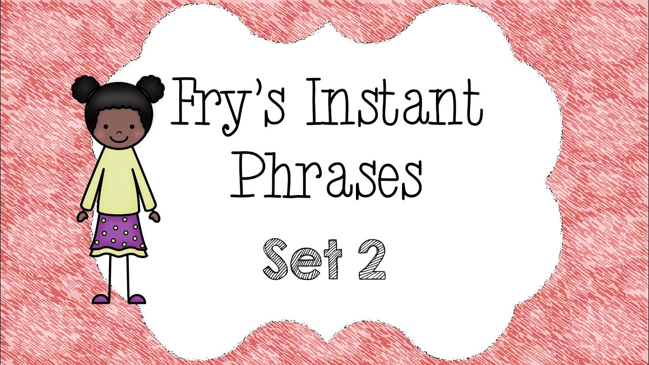 Fry’s Instant Phrases set 2 | Fluency Practice | Learn to READ!