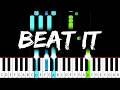 Michael Jackson Beat It Piano Tutorial