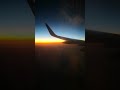 Beautiful Sunset From Airplane Window 2019 May