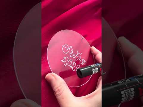 Praznična kaligrafija - Akrilna ploščica