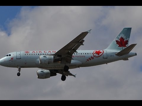 Air Canada "Horizons" A319 [C-GBHZ] Landing on Runway 24L @ Toronto/Pearson