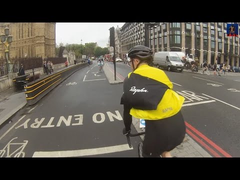 Impatient MGIF Close Pass Cyclist