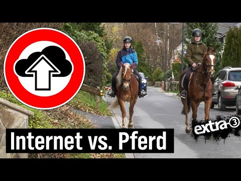 Realer Irrsinn: Pferd schneller als Internet  | extra 3 | NDR