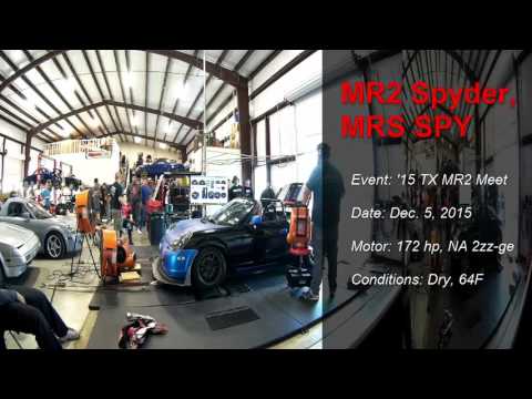 MR2 Spyder Dyno Pulls of 1zz, K-swap, and 2zz (SpyderChat)