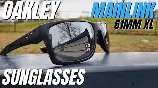 Oakley Mainlink XL 61mm Sunglasses Overview - Matte Black with Prizm Black Polarized Lenses