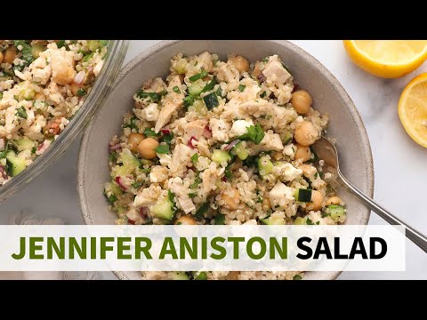 Jennifer Aniston Salad Recipe (High-Protein Meal Prep!)