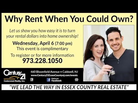 Why Rent When You Could Own in Essex County, NJ -  Complimentary seminar on April 6