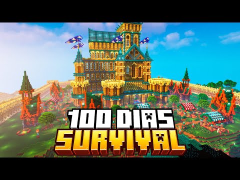 SOBREVIVI 100 DIAS CONSTRUINDO no Minecraft Survival - O Filme