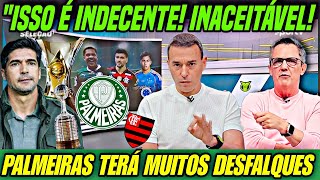 💥 “ISSO É INDECENTE! INACEITÁVEL!” 😱 PALMEIRAS TERÁ MUITOS DESFALQUES ANTES DE DECISÃO! 🟢⚪
