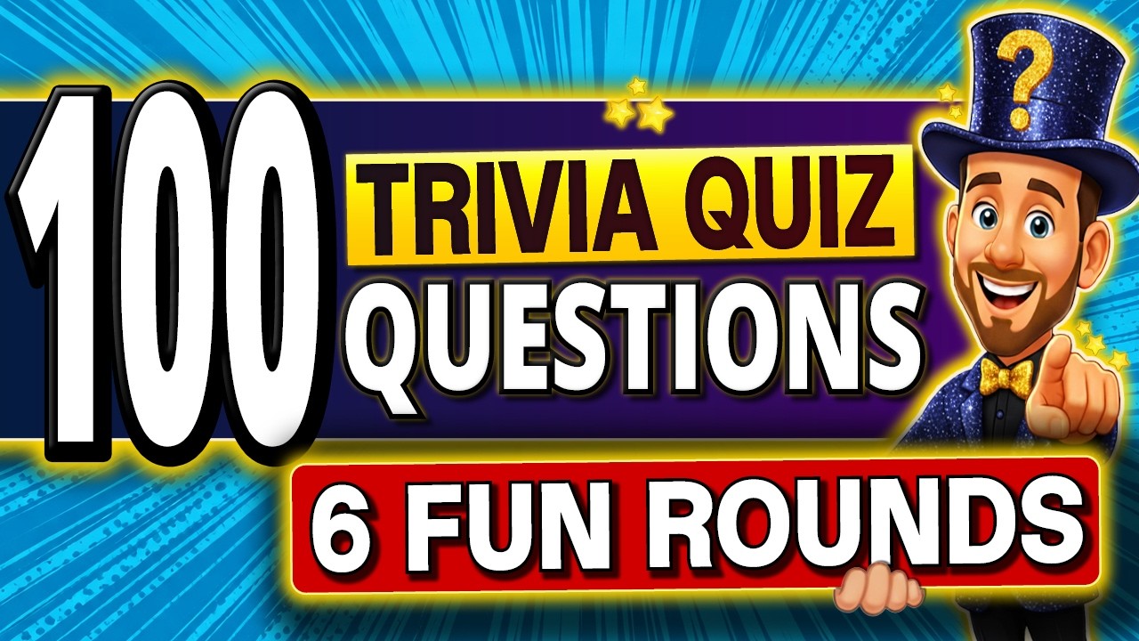 100 SUPER FUN Questions Trivia Quiz EVERYONE Should Try!
