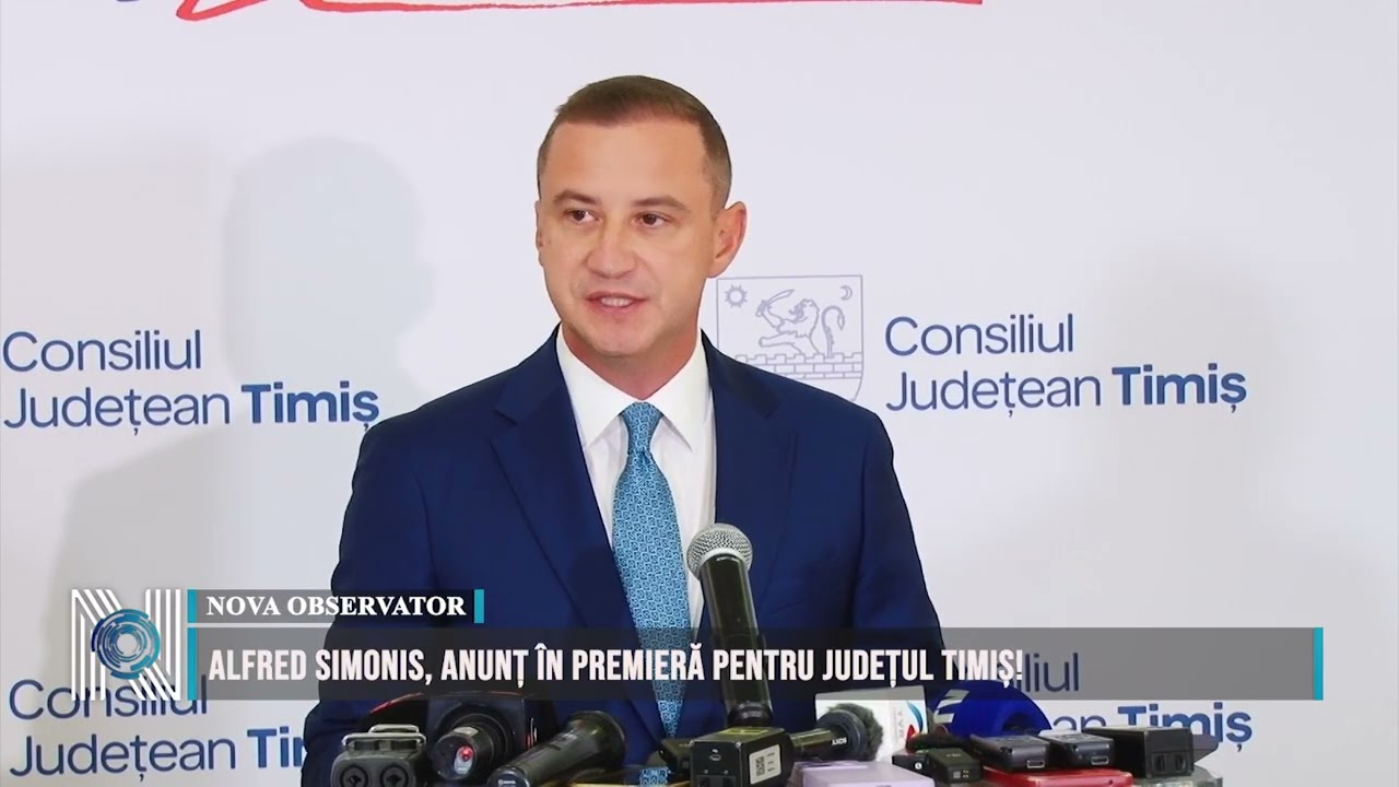 Alfred Simonis, anunț în premieră pentru județul Timiș!