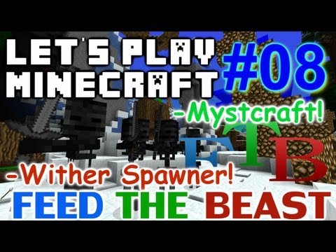 Let's Play Minecraft FTB Ep. 8 - Mystcraft Wither Spawner