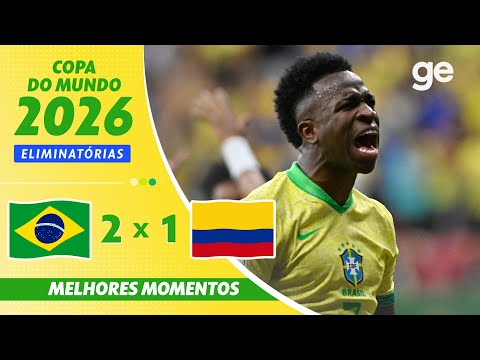 Gols e lances de Brasil x Colômbia