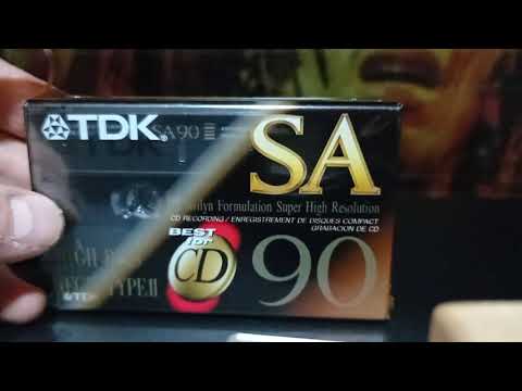 хром TDK  SA 90  ( классика в черном цвете) 1994 г.
