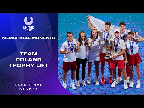 Team Poland Lift The Trophy | United Cup 2026
