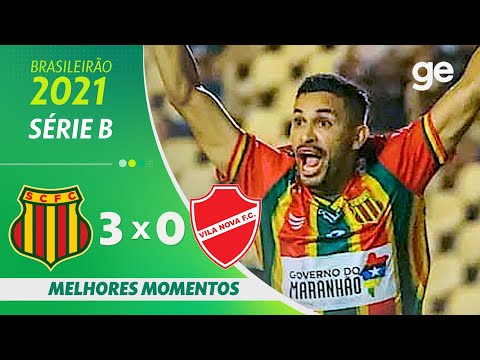 Gols e lances de Sampaio Corrêa x Vila Nova-GO