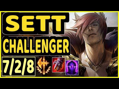 MAGIFELIX (SETT) - 7/2/8 KDA TOP CHALLENGER GAMEPLAY - EUW
