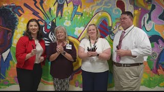 Blythewood High School educators surprised with WLTX pens