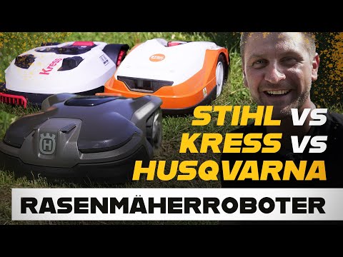 Bester Rasenmäherroboter? - Test - Husqvarna Automower 415X VS Stihl RMI 522C VS KRESS KR 112