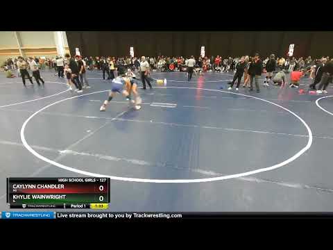 127 Lbs Champ. Round 2 - Khylie Wainwright, IL Vs Caylynn Chandler, MI 9dd6