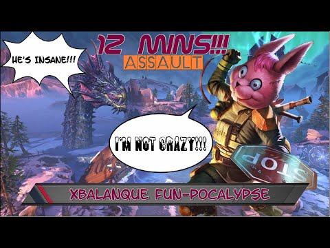 Smite (Assault Mode): Xbalanque (Fun-Pocalypse Skin) - "12 min. Victory" *FULL GAMEPLAY*