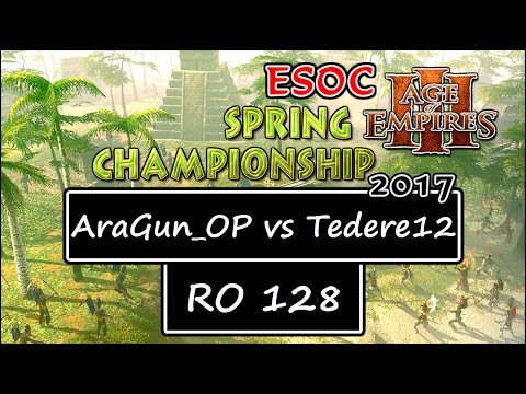 [AoE3] ESOC Spring Tournament — RO128: AraGun_OP vs Tedere12