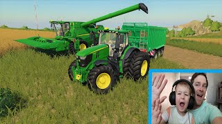 We try out Farming Simulator 19 | Part 1 Starting the farm | Tractor game