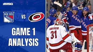 Rangers Hang On To Defeat Canes In A Physical Game 1 | New York Rangers