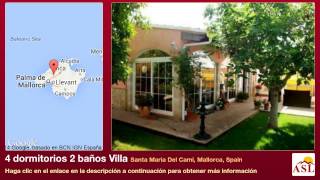 preview picture of video '4 dormitorios 2 baños Villa se Vende en Santa Maria Del Cami, Mallorca, Spain'