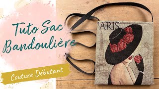 Tuto sac bandouliere I Couture facile pour débutant