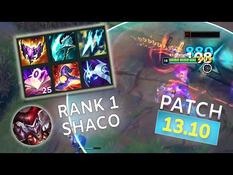 PATCH 13.10 | NEW 1-SHOT BUILD THAT ACTUALLY WORKS!? | CHALLENGER RANK 1 SHACO