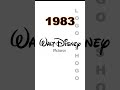 Walt Disney Logo Evolution Evolution Waltdisneyworld Shorts