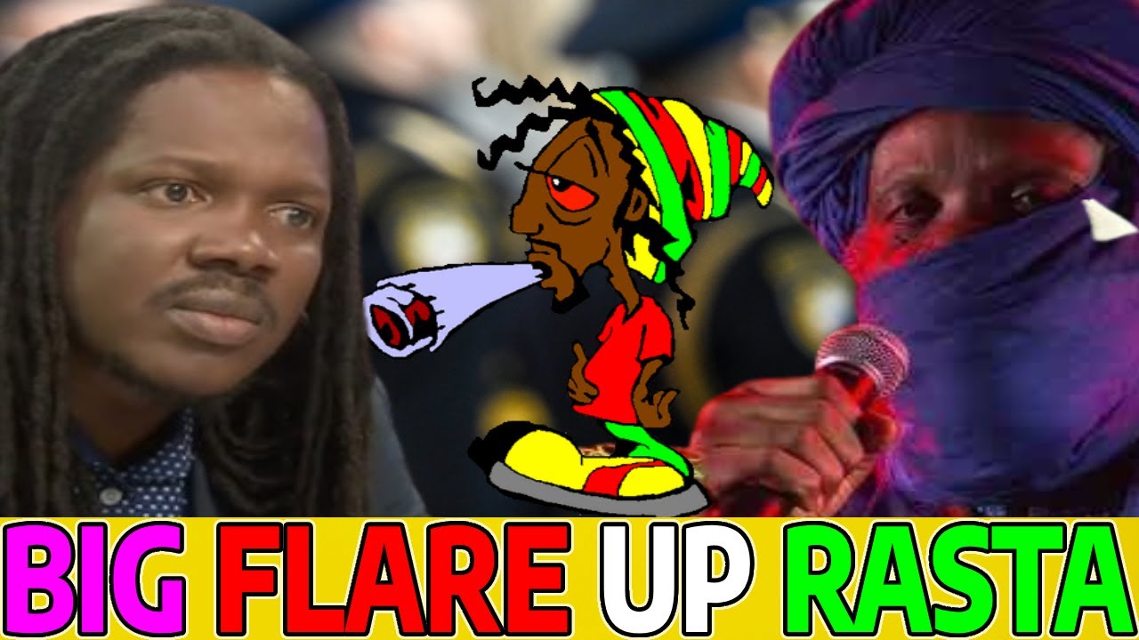 MUTABARUKA & DAMIAN CRAWFORD BIG FLARE UP RASTA ~ EDUCATIONAL MOVEMENTS LISTEN HEATED FLARE UP RAS!