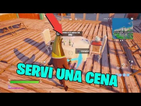 Fortnite:SERVI UNA CENA DI LUSSO A PESCESECCO E ALLA SUA COMPAGNA IN UN QUALSIASI RISTORANTE 100%