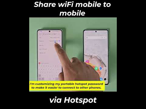 How to share wifi from mobile to mobile