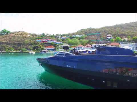 The Baglietto yacht Blue Ice in St Barths
