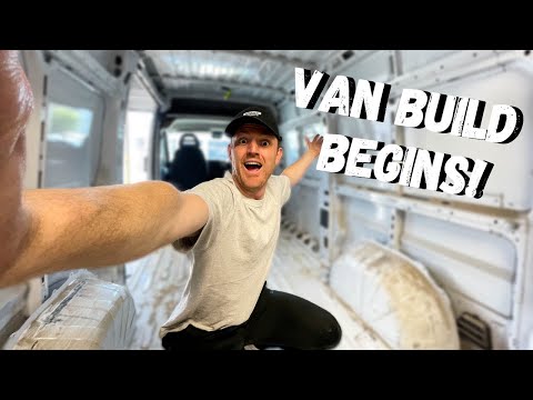 BEGINNER VAN CONVERSION | Ripping it All Out - No Experience Van Build