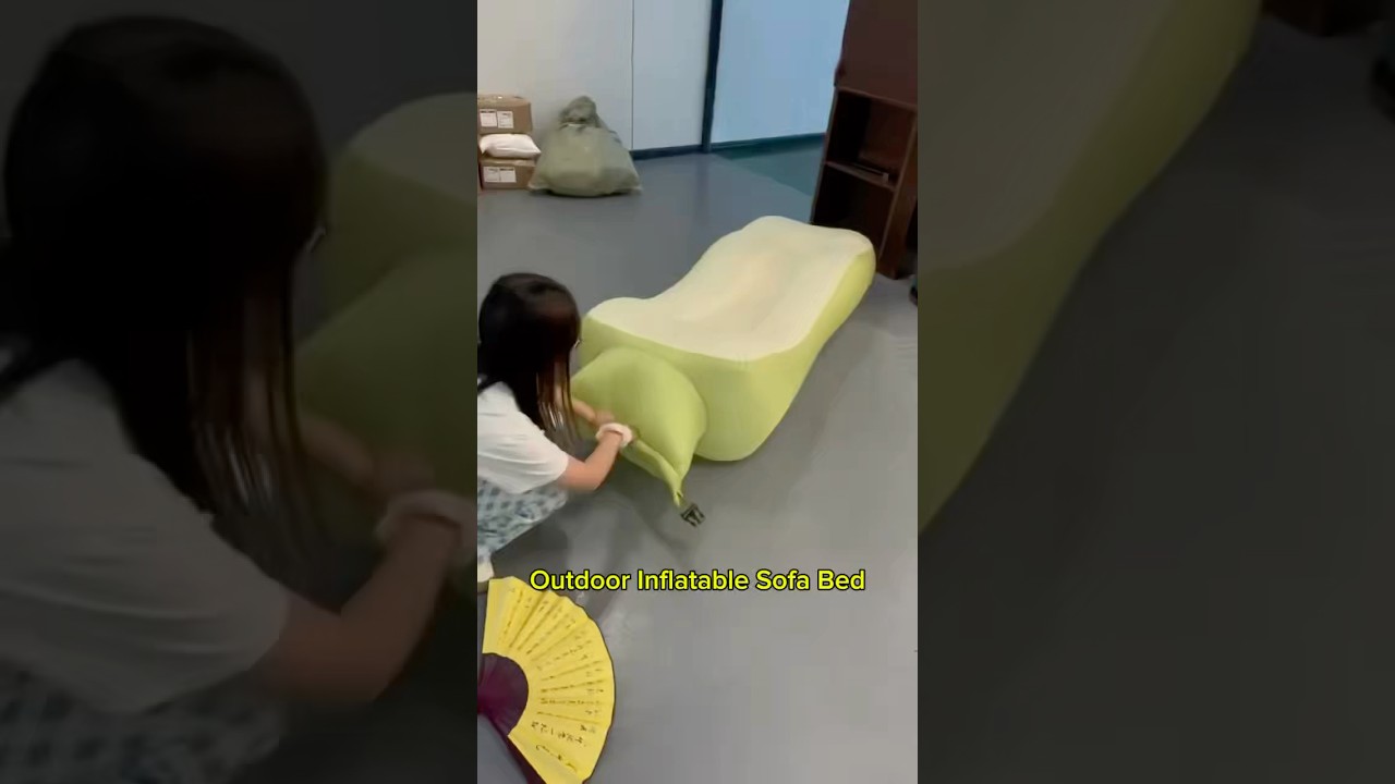 Portable Inflatable Sofa Bed for Outdoor Camping & Picnics 🏕️😴 #smartgadgets #camping #bedtime