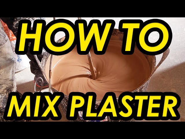 How To Mix Plaster | Learn To Mix Plaster Correctly