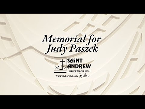 Memorial For Judy Paszek