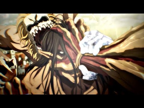 Eren vs Reiner and Porco - Attack On Titan Episode 76 (English Dub)