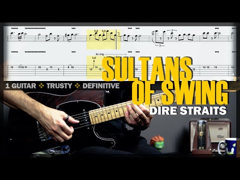 Sultans of Swing | Guitar Cover Tab | Guitar Solo Lesson | Fingerstyle | BT w/ Vocals 🎸 DIRE STRAITS