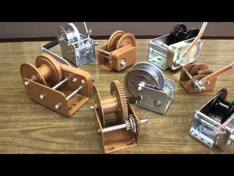 Dutton-Lainson Winch with Automatic Brake - 1200-Lb. Capacity