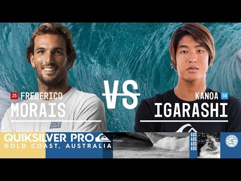 Frederico Morais vs. Kanoa Igarashi - Round Three, Heat 8 - Quiksilver Pro Gold Coast 2018