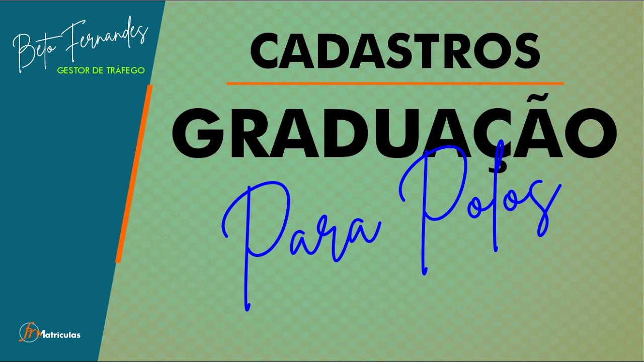 Cadastros - GRADUAÇÃO