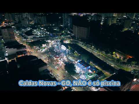 Caldas Novas à Noite 🌙🔥 | O Lado que Ninguém Mostra da Cidade das Águas Quentes #caldasnovas #dji