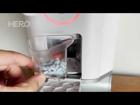 Hero pill dispenser tip: inserting cartridges