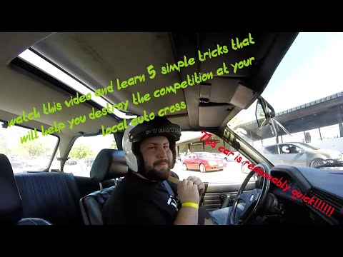 Man in BMW E30 crushes (LOL) local autocross track