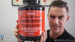 MuscleMeds Carnivor Beef Protein Isolate Powder Supplement Review - MassiveJoes.com Raw Review