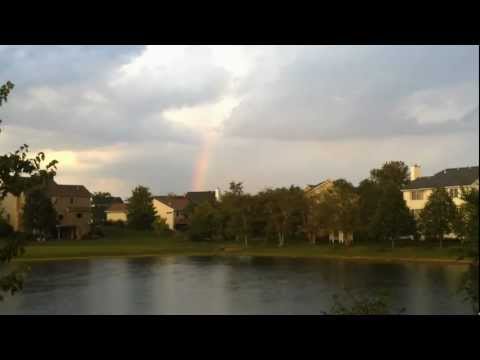 Heavy Thunderstorm Mixed into Sunset